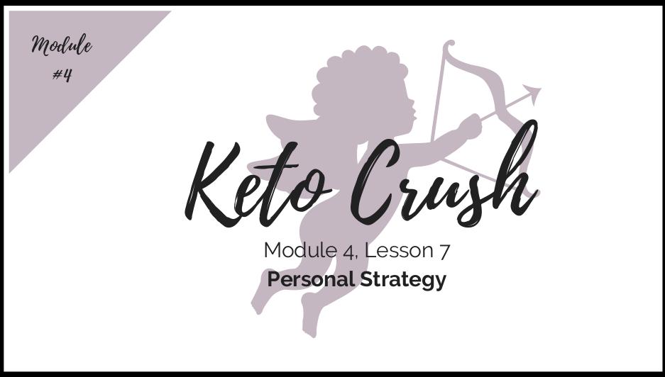Lesson 7: Personal Strategy